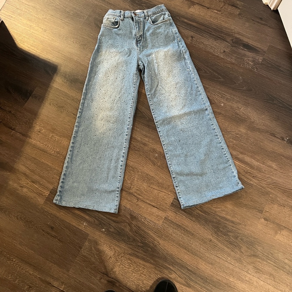 Pink Lily Light Blue Straight Leg Jeans